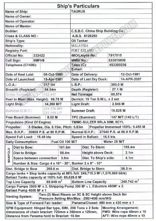 Танкер для нафти/хімікатів для продажу